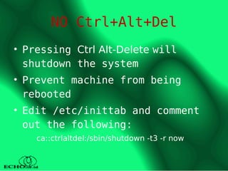 linux security: interact with linux