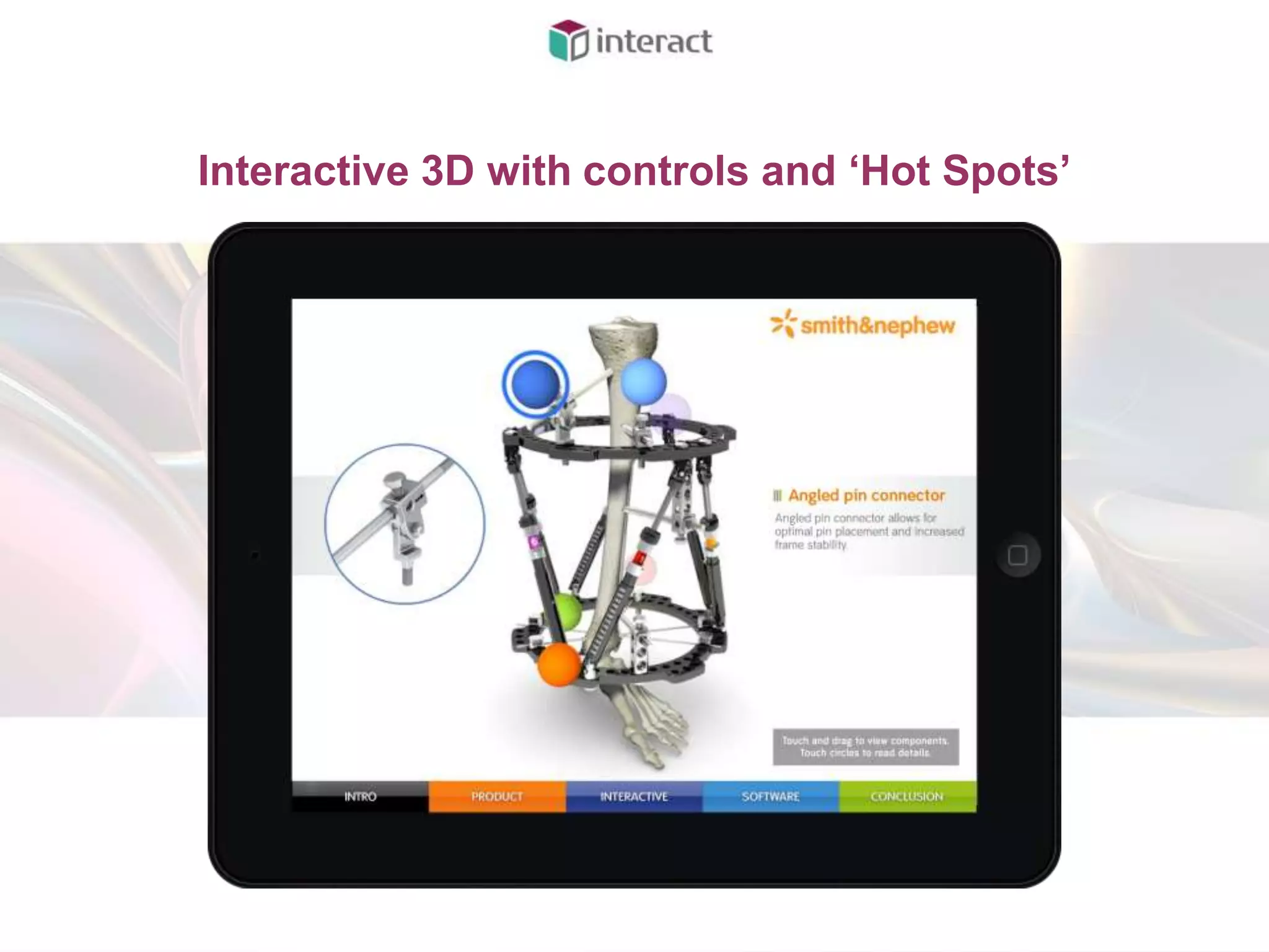 Interactive 3D with controls and „Hot Spots‟
 