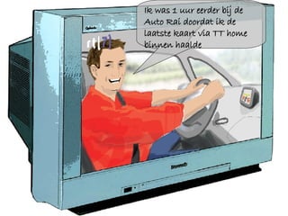 Ik was 1 uur eerder bij de Auto Rai doordat ik de laatste kaart via TT home binnen haalde 