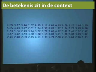 De betekenis zit in de context