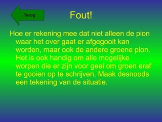 Fout! ,[object Object],Terug 