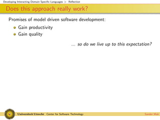 Interacting Domain Specific Languages