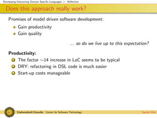 Interacting Domain Specific Languages