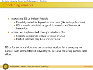 Interacting Domain Specific Languages