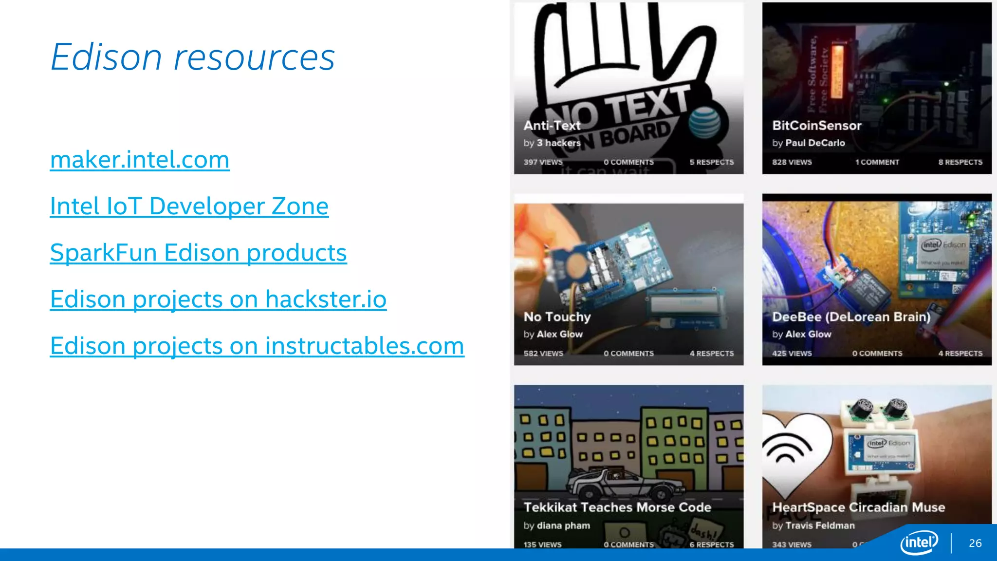 Interacting with Intel Edison | PDF