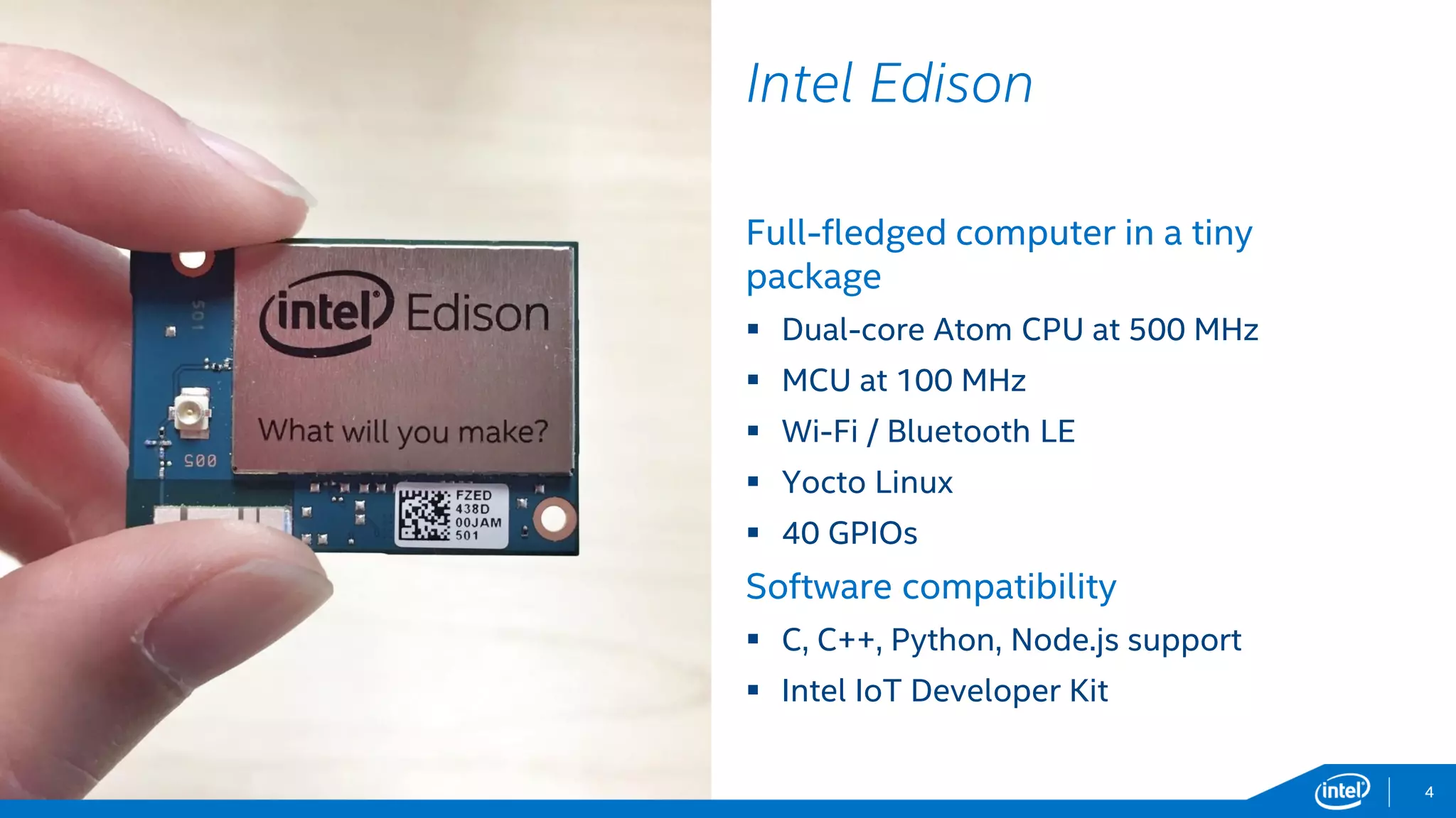 Interacting with Intel Edison | PDF