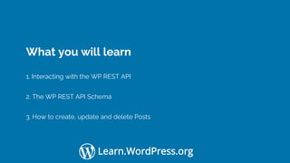 Interacting with the WordPress REST API