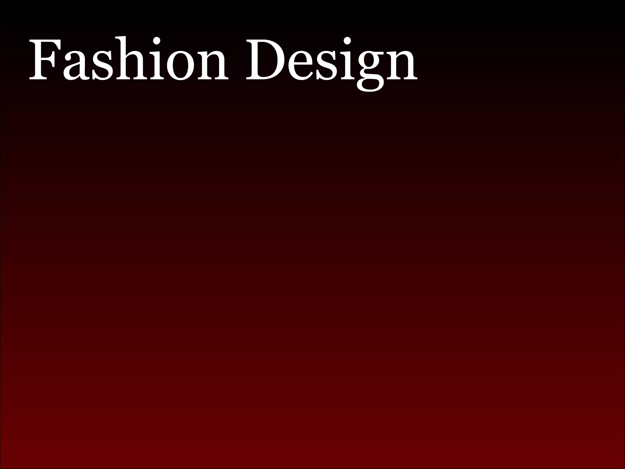 Fashion Design 