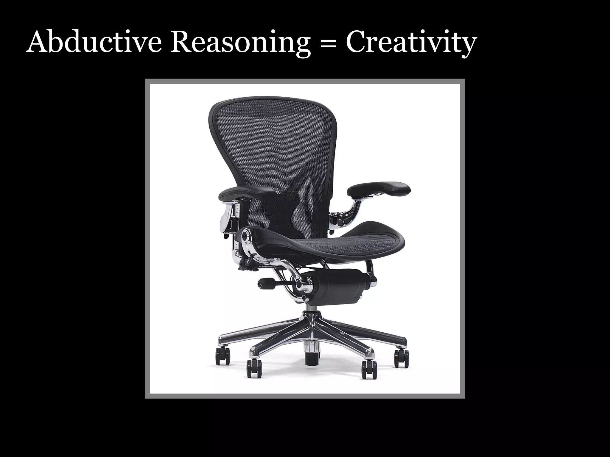 Abductive Reasoning = Creativity 