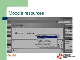 Moodle resources 