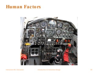 Human Factors Interaction 09 | Vancouver Introduction to Interaction Design 