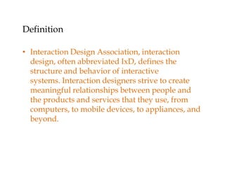 Interaction design | PDF