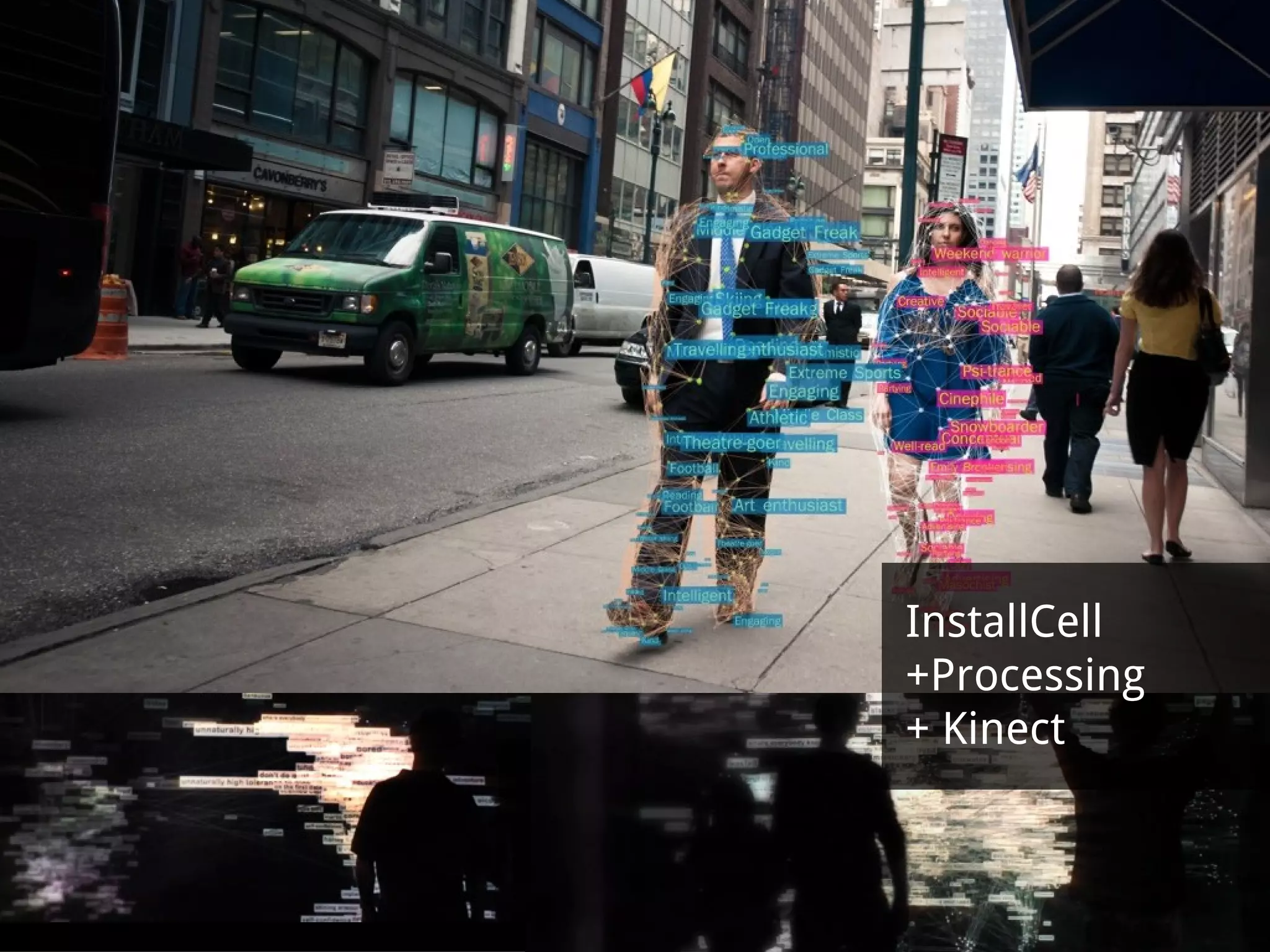 InstallCell  +Processing + Kinect 