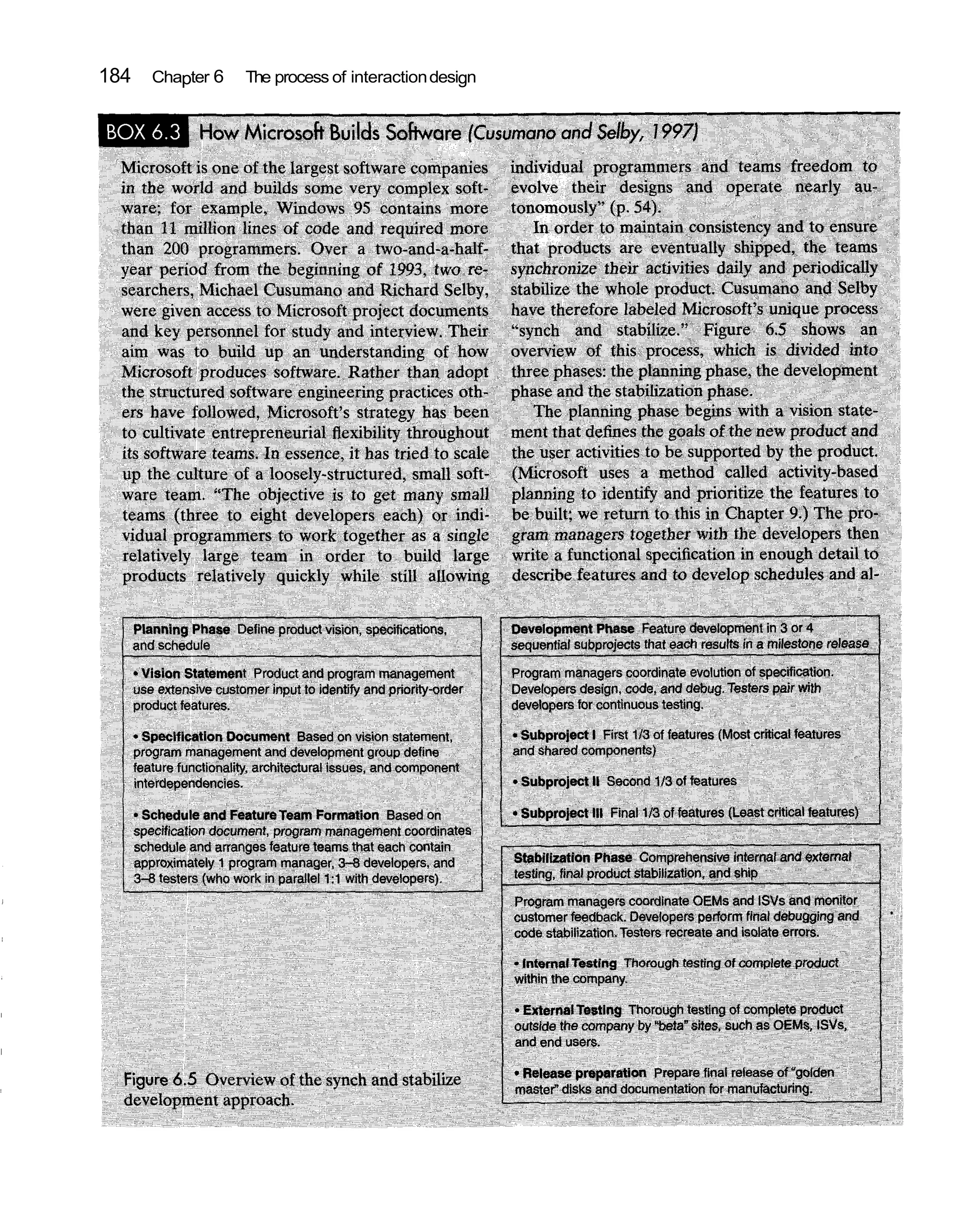 184   Chapter 6   The process of interaction design
 