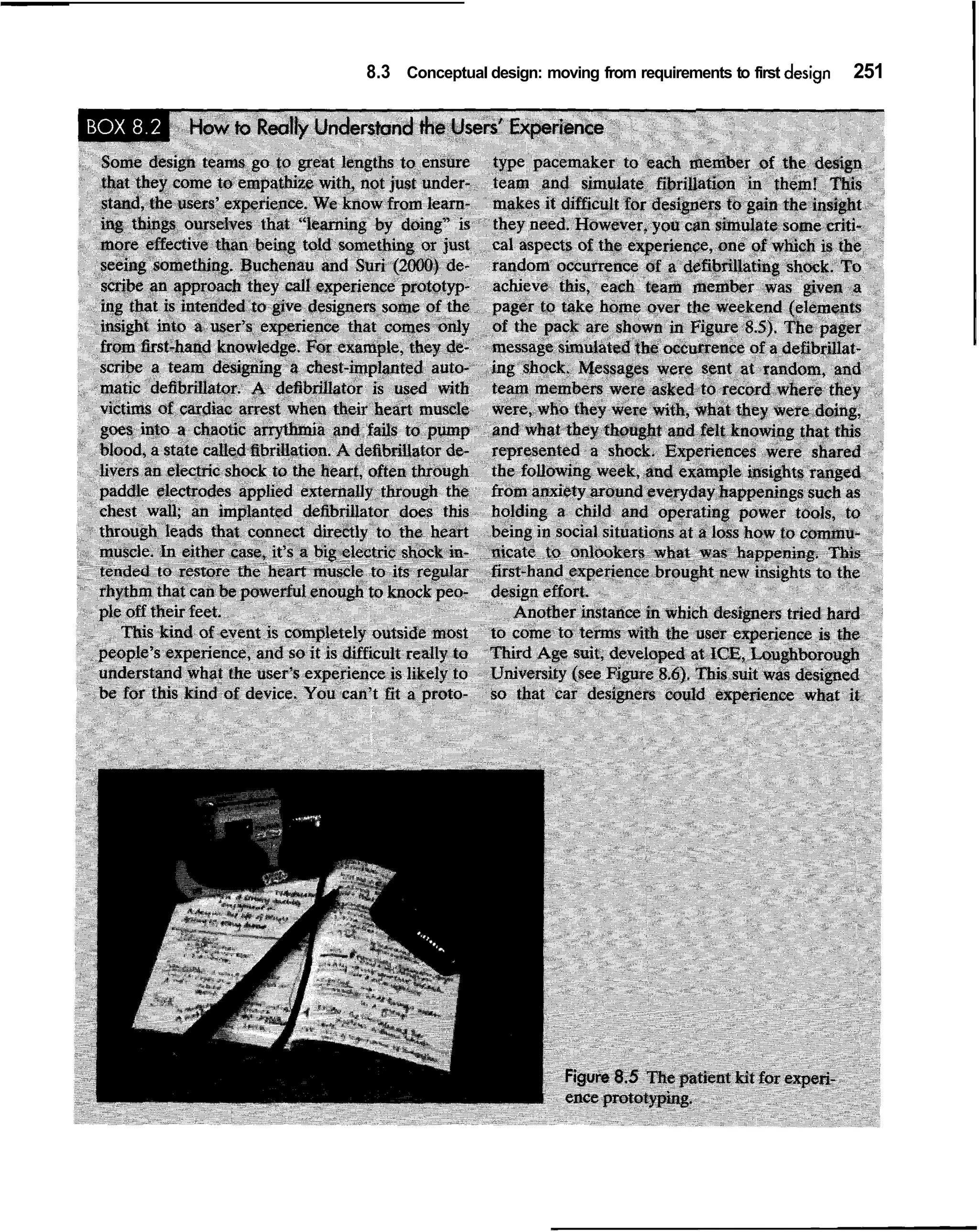 8.3 Conceptual design: moving from requirements to first design   251
 