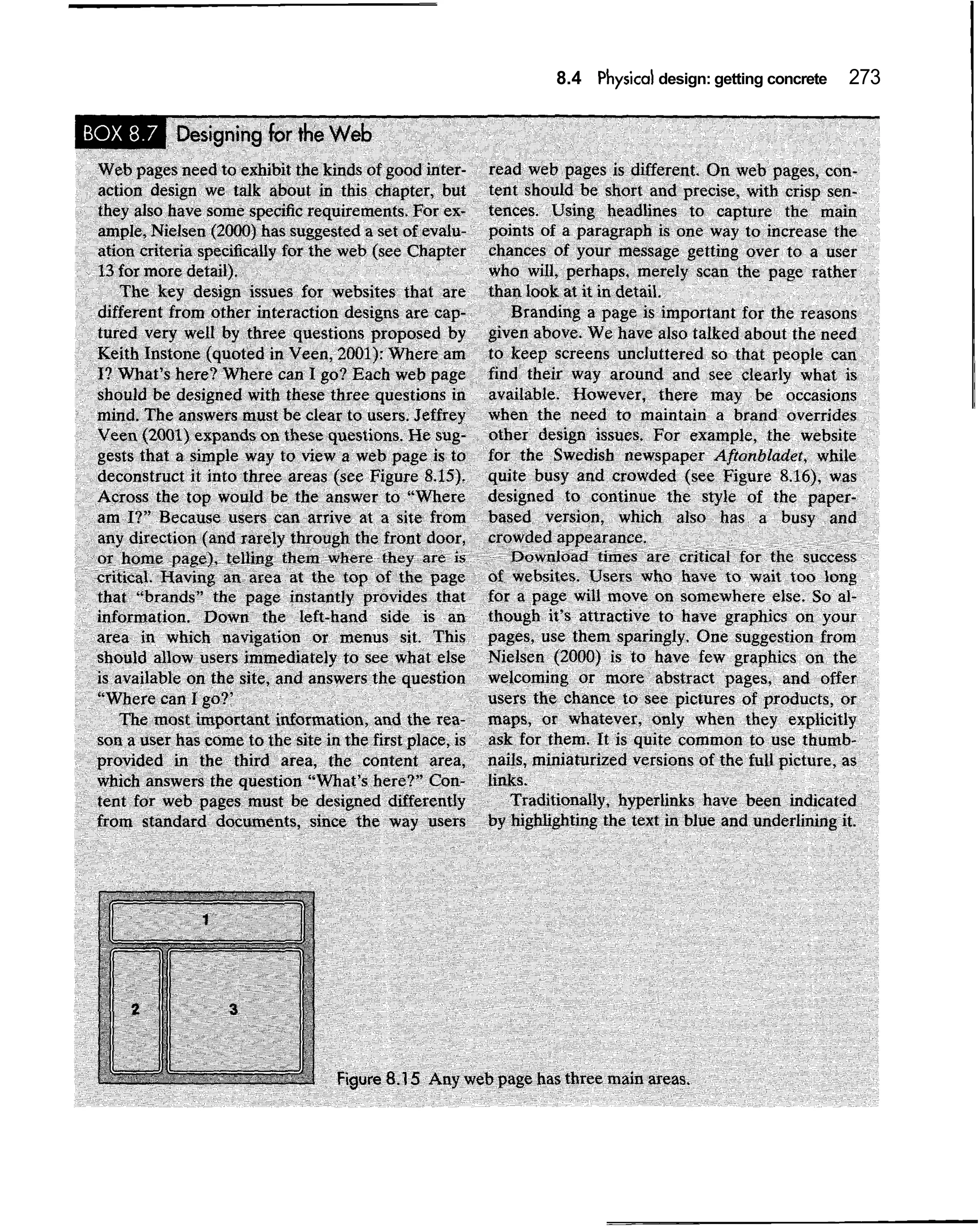 8.4 Physical design: getting concrete   273
 