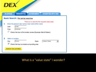 What is a "value state" I wonder?
 
