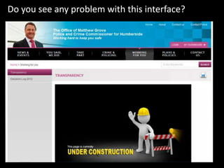 Do you see any problem with this interface?
 