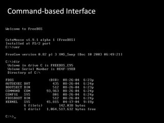 Command-based Interface
 
