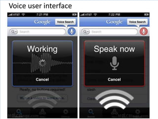 Voice user interface
 
