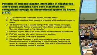 Interaction in the second language classroom | PPTX