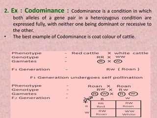 Explain Codominance Interaction of genes | PPTX