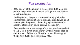 Interaction of ionising radiation | PPTX
