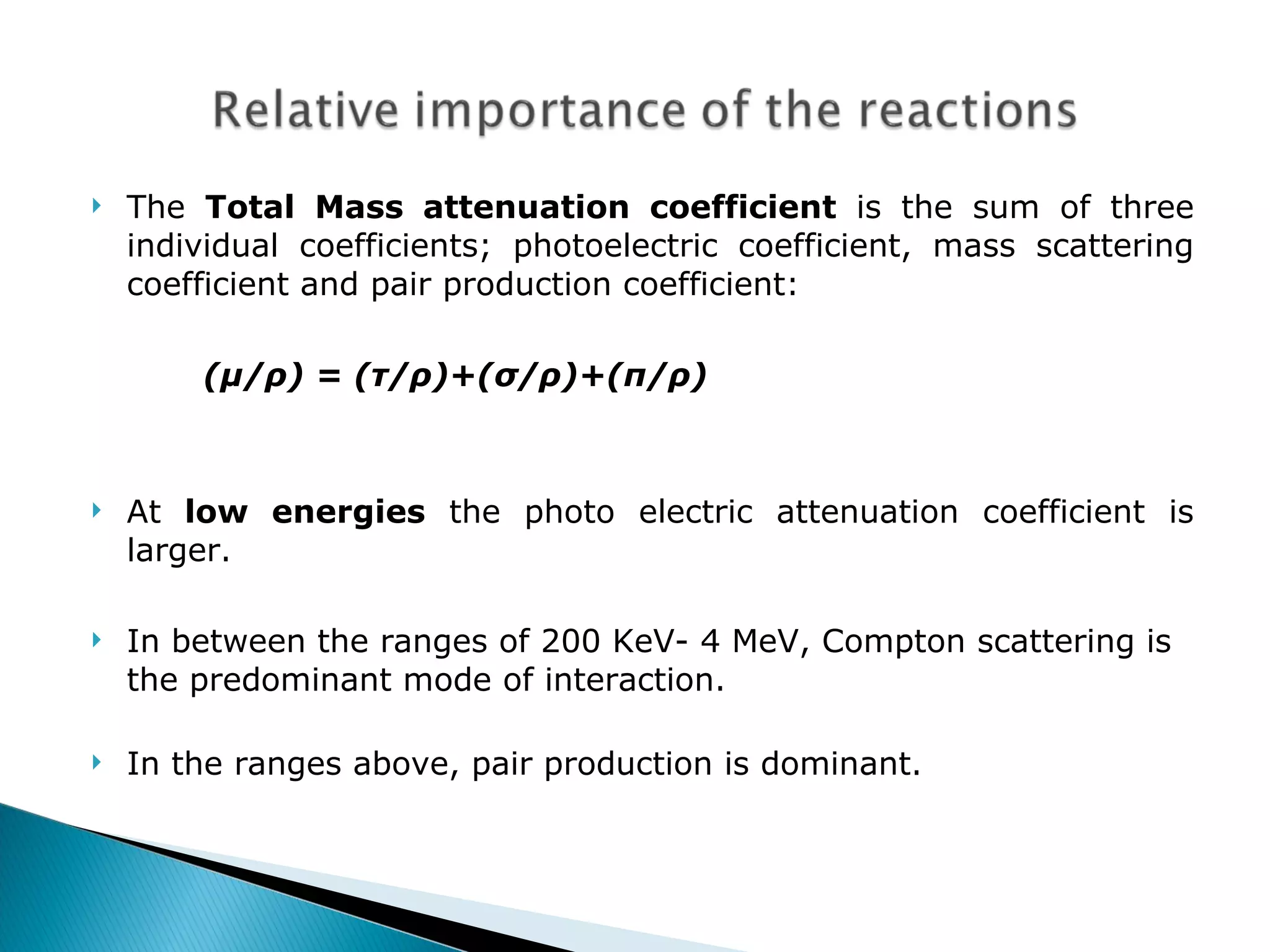 Interaction of radiation with Matter - Dr. Vandana | PPT