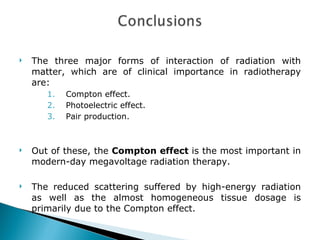 Interaction of radiation with Matter - Dr. Vandana | PPT