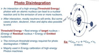 Photodisintegration Example Interaction of radiation with matter | PPTX