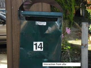 Interaction from afar
 