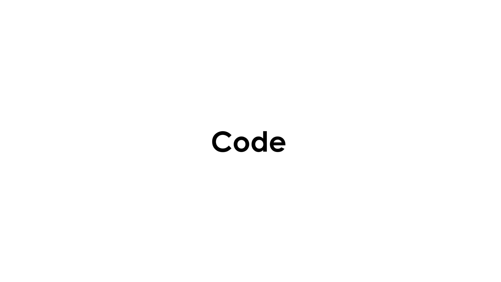 Code
 