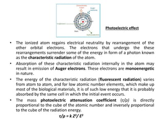 INTERACTION OF IONIZING RADIATION WITH MATTER Slide 16