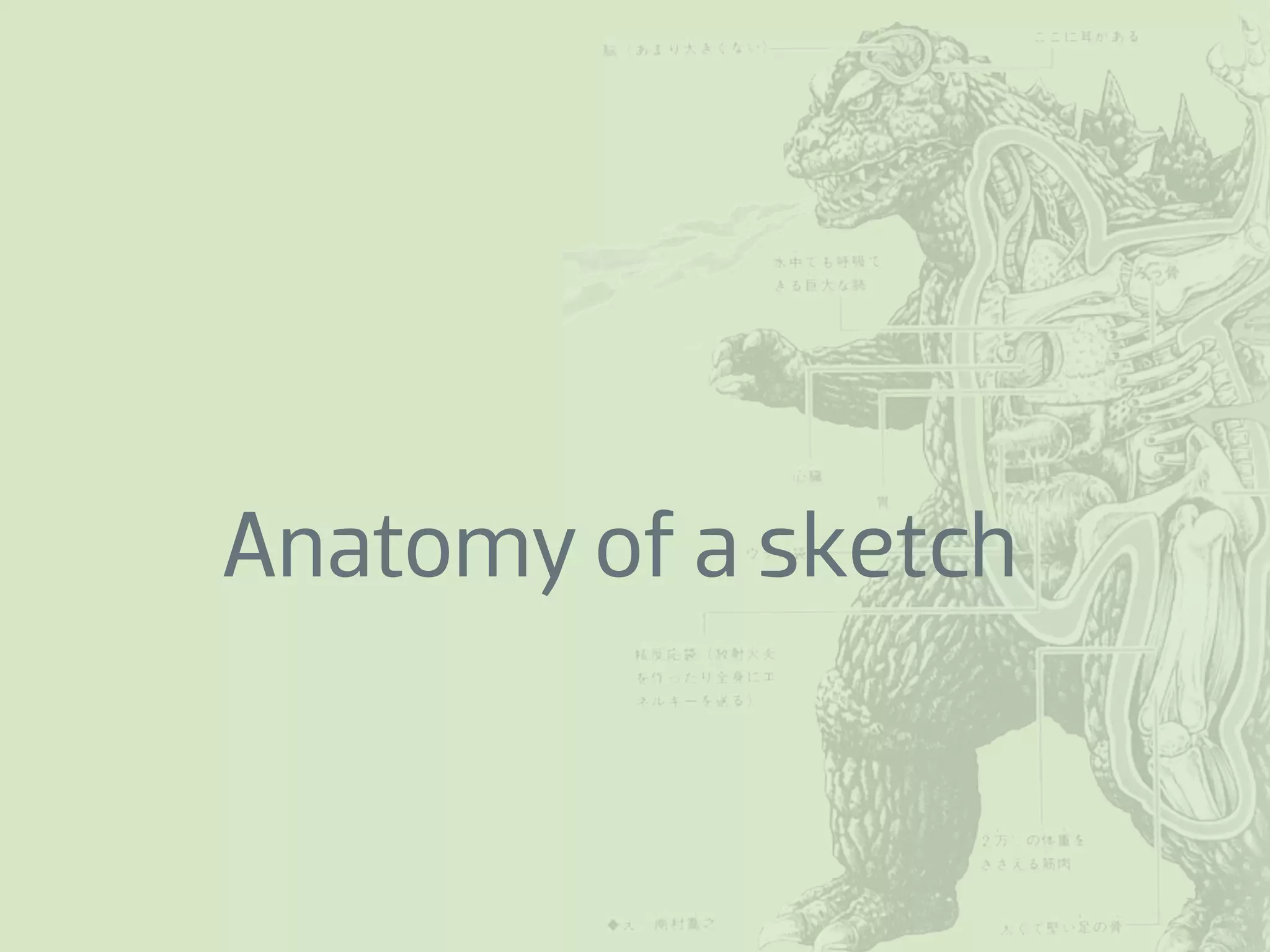 Anatomy of a sketch
 