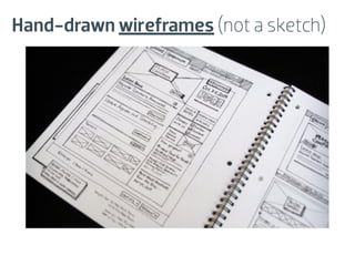 Hand-drawn wireframes (not a sketch)
 
