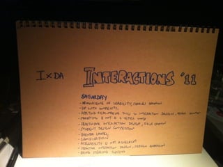 Film-making tools & techniques for interaction design
 