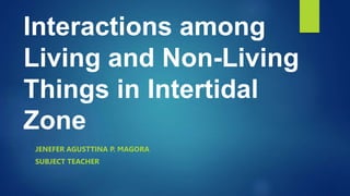 Interactions among Living and Non-Living Things in Intertidal grade 5 ...