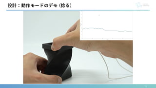 11
設計：動作モードのデモ (捻る)
 
