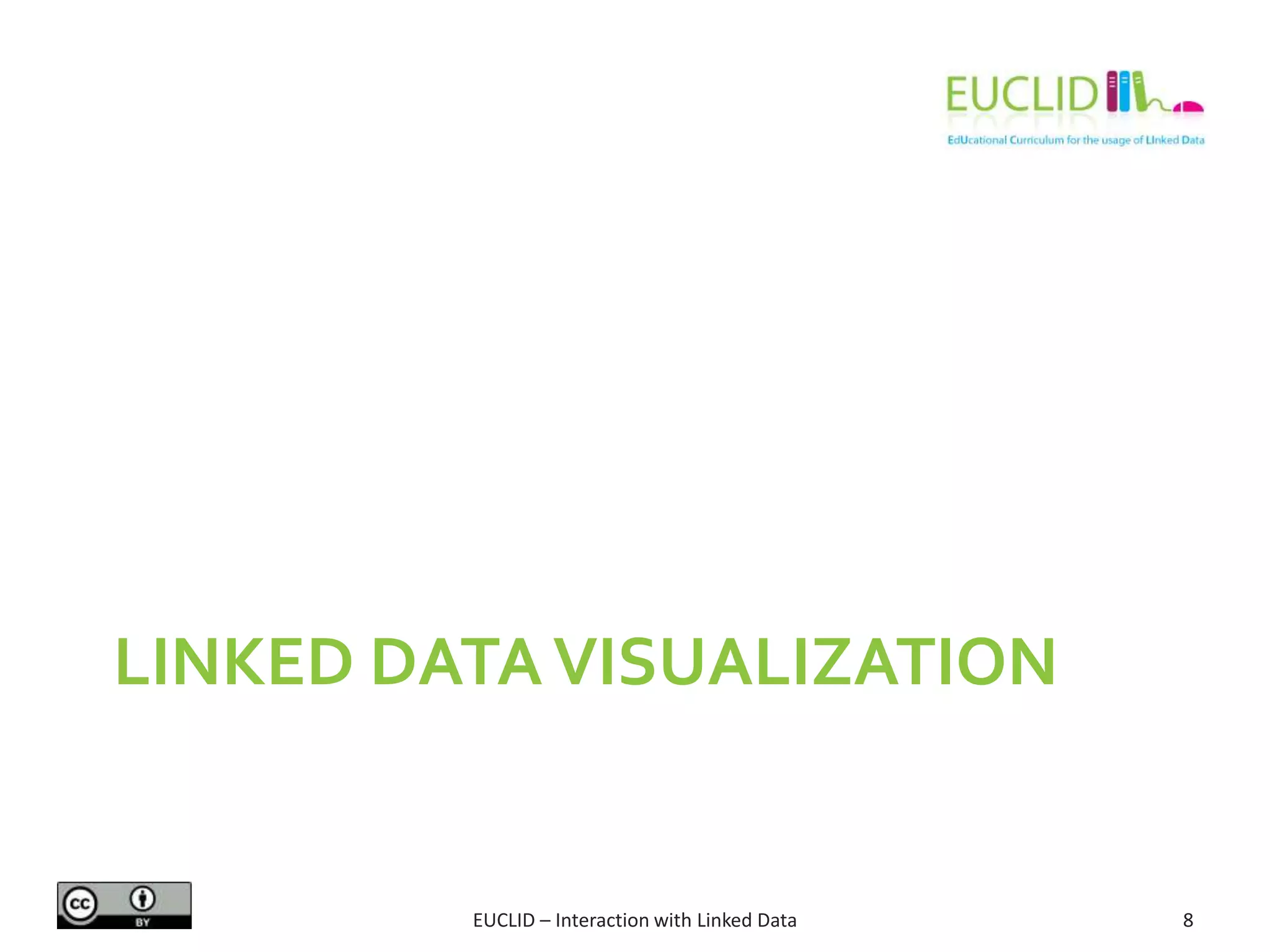 LINKED DATAVISUALIZATION
EUCLID – Interaction with Linked Data 8
 