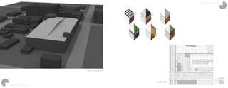 The Homeless Village
The Homeless Village
Site Condition
Materials
C C C C C C C C C C C C
C C C C C C C C C C C C C C C
ASPHALT
CONCRETE
VEGETATION
ROOFS
TILE
PART A:
EXISTING SURFACE MATERIALS PLAN
WEIGHTED RUN-OFF
COEFFICIENT = 0.88
PEAK RAINFALL
INTENSITY = 2.7"/HOUR
PEAK RUN-OFF VOLUME
= 3.42 CU. FT/SEC
C C C C C C C C C C C C
C C C C C C C C C C C C C C C
ASPHALT
CONCRETE
VEGETATION
ROOFS
TILE
PART A:
EXISTING SURFACE MATERIALS PLAN
WEIGHTED RUN-OFF
COEFFICIENT = 0.88
 