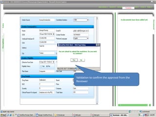 Validation to confirm the approval from the Reviewer