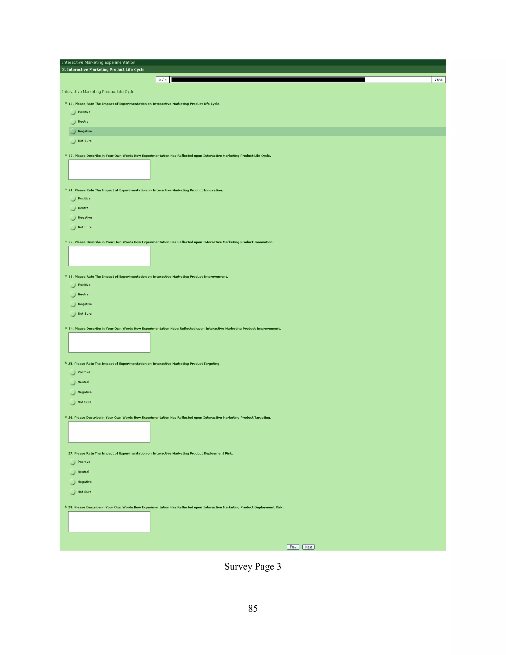 Survey Page 3



     85
 