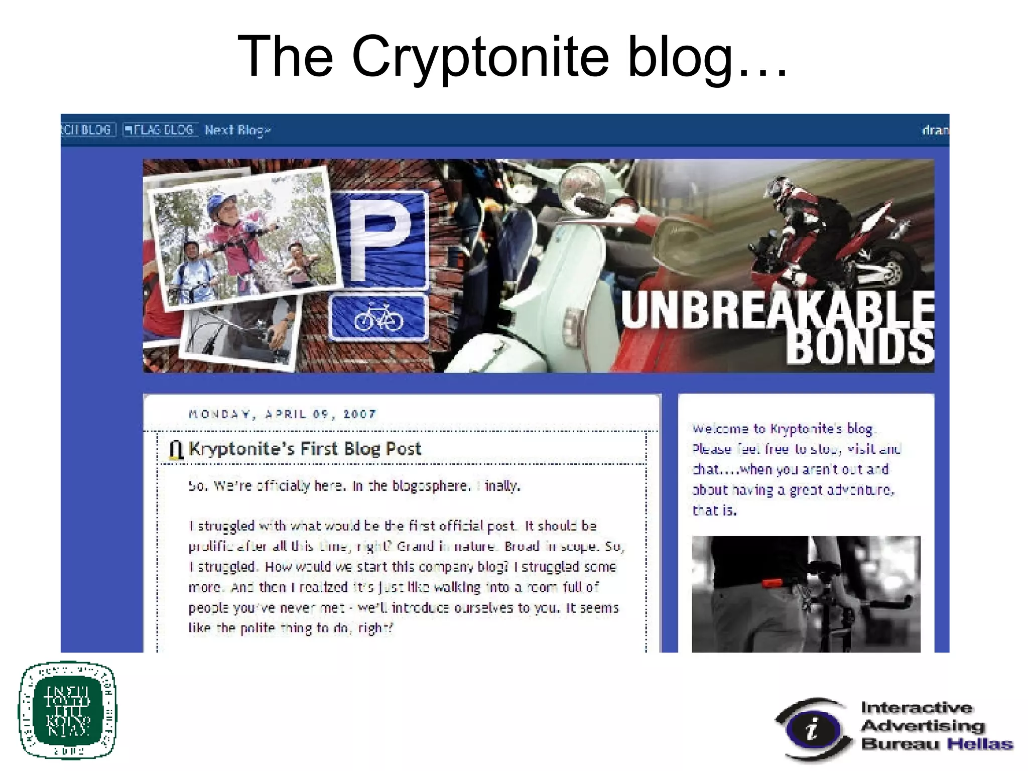 The Cryptonite blog… 