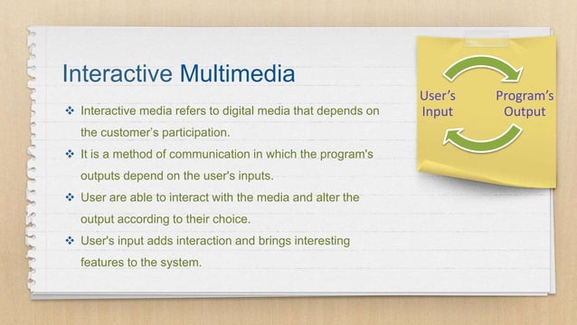 Interactive multimedia and its Type | PPTX