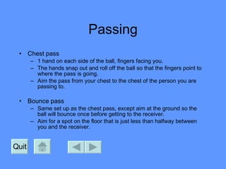 Pass Aim How to play basketball | PPT
