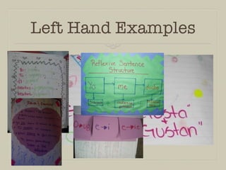 Left Hand Examples
 