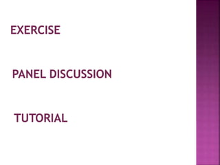 Interactive and innovative teaching methods