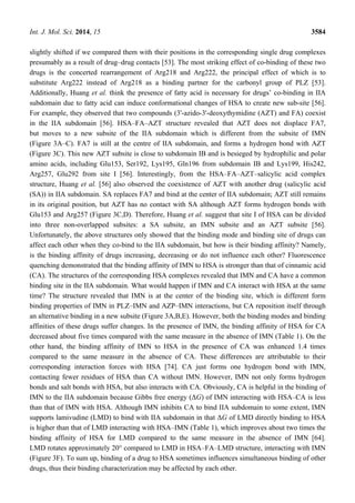 Interactive association of drugs binding to human | PDF