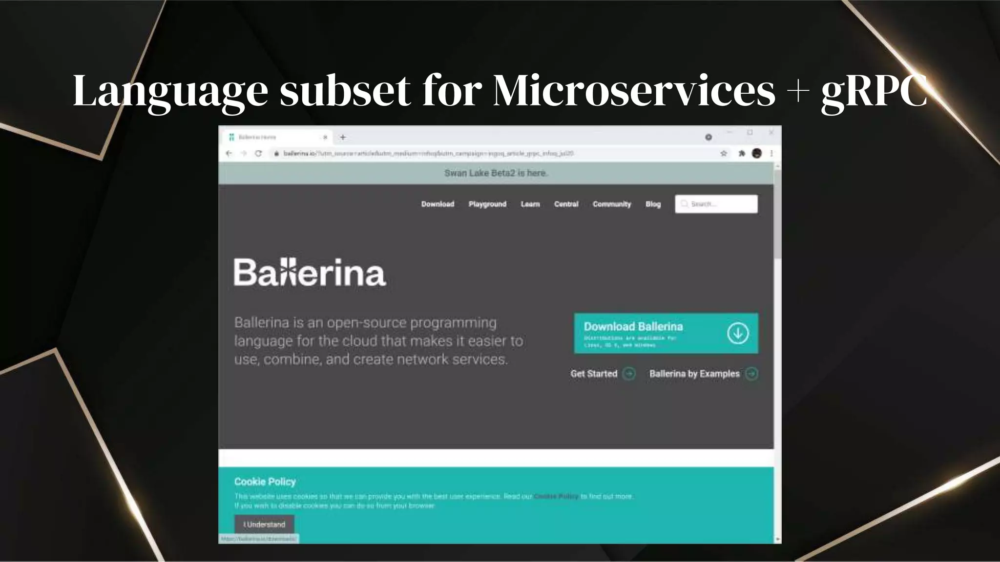 Language subset for Microservices + gRPC
 