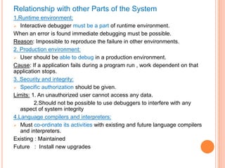 Interactive debugging system | PPTX